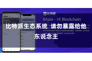 比特派生态系统 请勿暴露给他东说念主