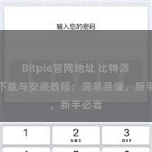 Bitpie官网地址 比特派钱包下载与安装教程：简单易懂，新手必看