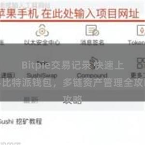 Bitpie交易记录 快速上手比特派钱包，多链资产管理全攻略