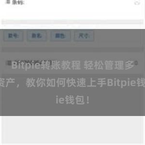 Bitpie转账教程 轻松管理多链资产，教你如何快速上手Bitpie钱包！