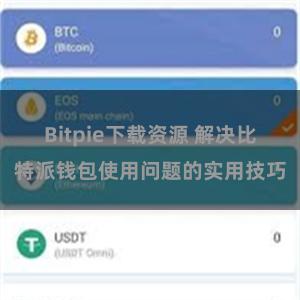 Bitpie下载资源 解决比特派钱包使用问题的实用技巧