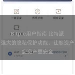 Bitpie用户指南 比特派钱包：强大的隐私保护功能，让您资产更安全