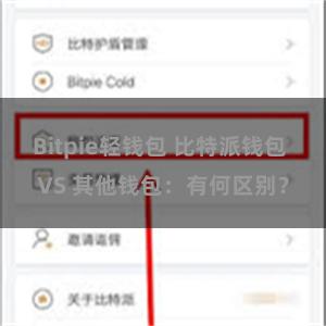 Bitpie轻钱包 比特派钱包 VS 其他钱包：有何区别？