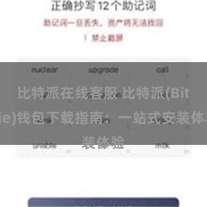 比特派在线客服 比特派(Bitpie)钱包下载指南：一站式安装体验