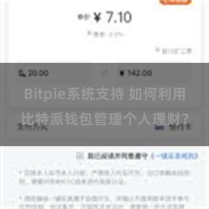 Bitpie系统支持 如何利用比特派钱包管理个人理财？