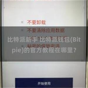 比特派新手 比特派钱包(Bitpie)的官方教程在哪里？