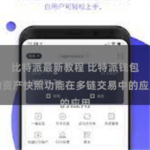 比特派最新教程 比特派钱包的资产快照功能在多链交易中的应用