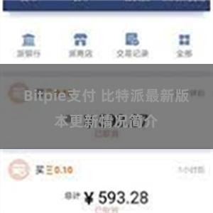 Bitpie支付 比特派最新版本更新情况简介