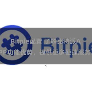 Bitpie配置 了解比特派APP功能优势，提供更多便捷服务。