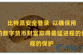 比特派安全登录  以确保用户的数字货币财富取得最猛进程的保护
